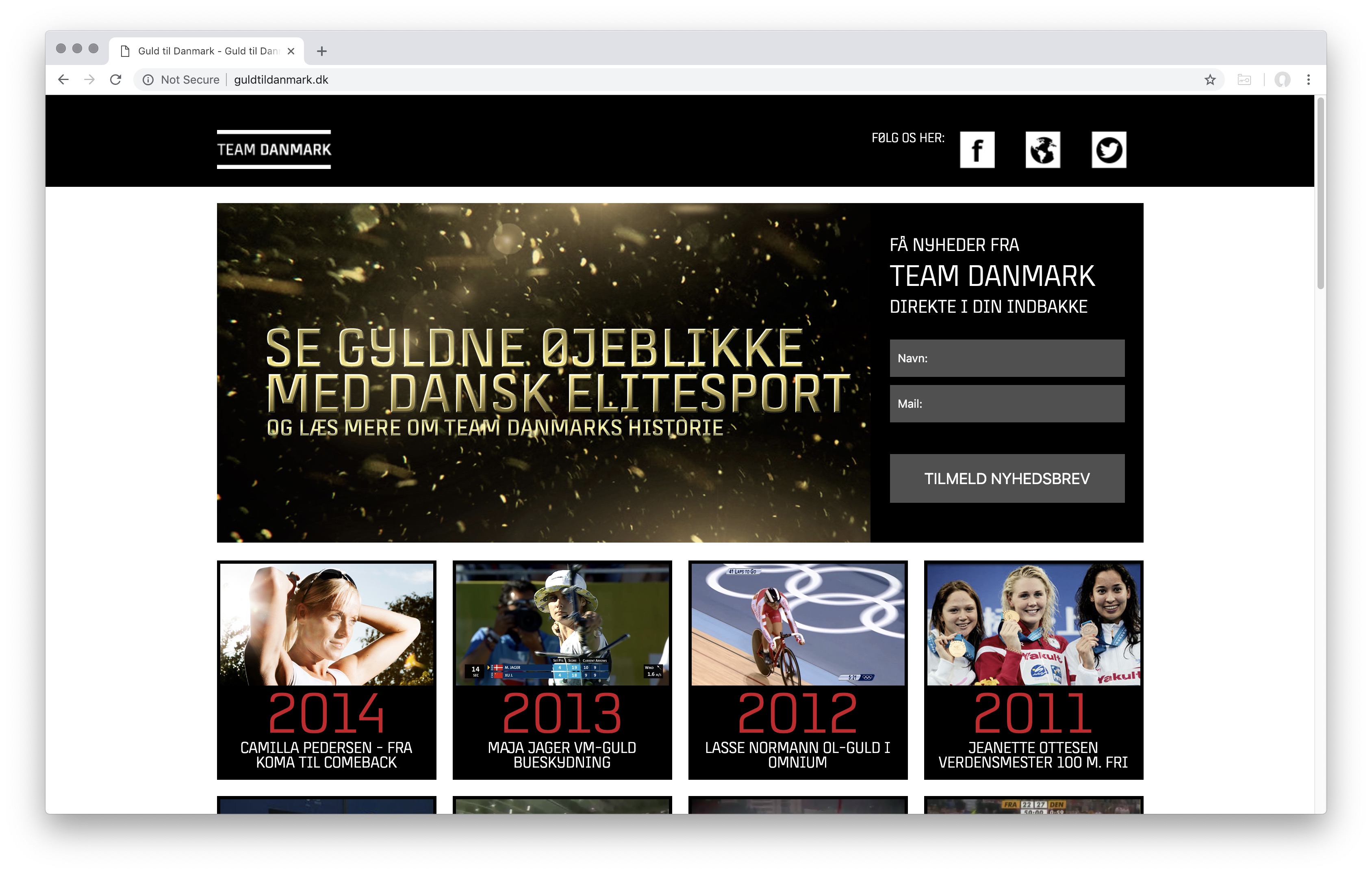 Guld til Danmark